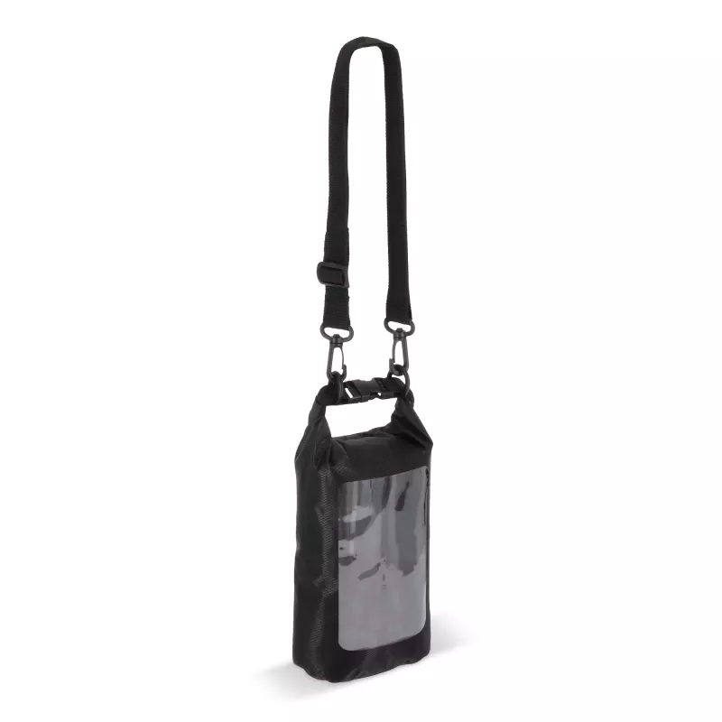 Wodoszczelna torba Ripstop 2L na telefon komórkowy – IPX6 - czarny (LT95359-N0002)