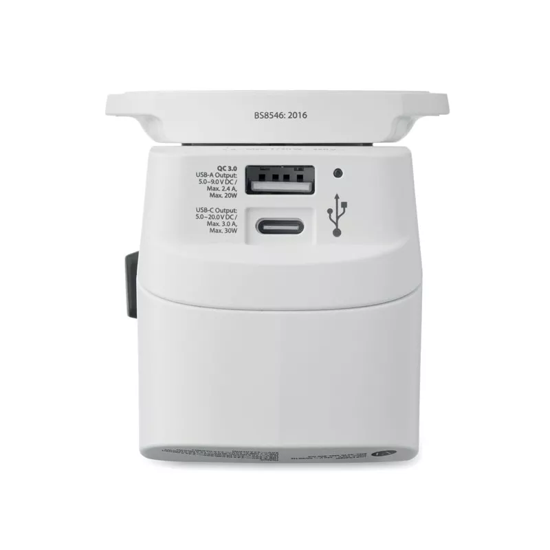 Adapter podróżny USB 30W Skross PRO LIGHT USB AC30 PD - Bialy (MO2981-06)