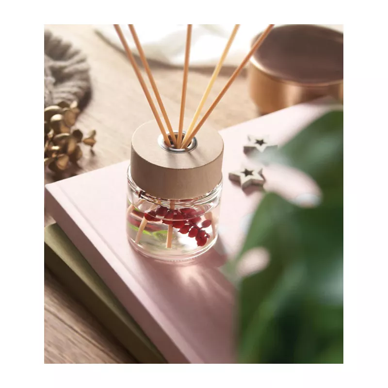 Dyfuzor zapachowy wanilia 100 ml z patyczkami MAGNOLIA - Przezroczysty (MO2703-22)