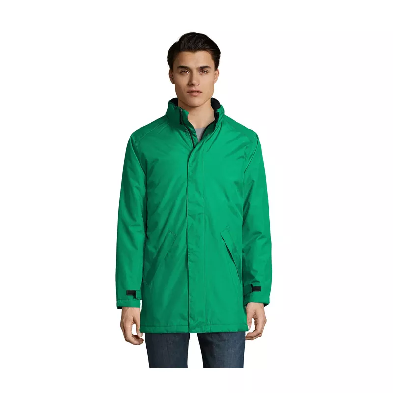 Kurtka unisex ocieplana z kapturem Sol's ROBYN - Zielony (S02109-KG)
