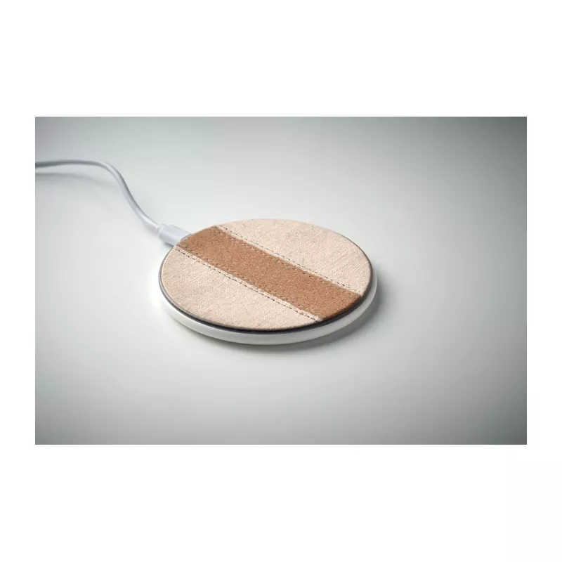 Ładowarka bezprzewodowa 15W z korkiem CORTLESS - Bialy (MO2593-06)
