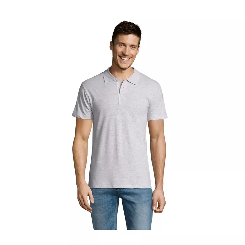 Koszulka polo męska piqué 170 g/m² Sol's SUMMER II - Popiól (S11342-AS)
