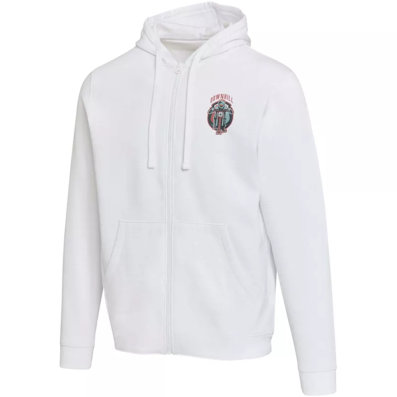 Jasper bluza unisex z kapturem z materiału organicznego pochodzącego z recyklingu z certyfikatem OCS, o gramaturze 280 g/m² - Biały (39666-WHITE)