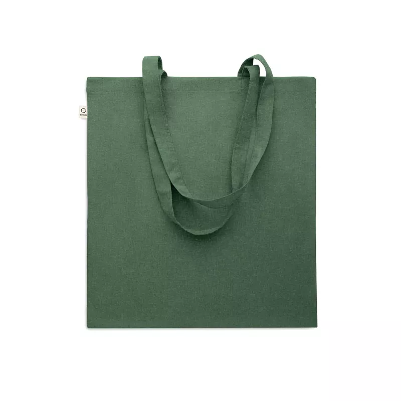 Torba z bawełny z recyklingu 140 g/m² VIVEKA COLOUR - Ciemnozielony (MO2302-60)