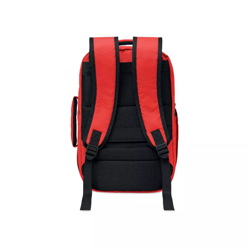 Plecak kabinowy z RPET na laptop 15" FLYSAFE - Czerwony (MO2840-05)