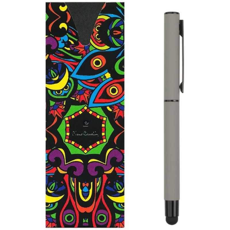 Pióro kulkowe touch pen soft touch CELEBRATION Pierre Cardin - szary (B0300608IP307)