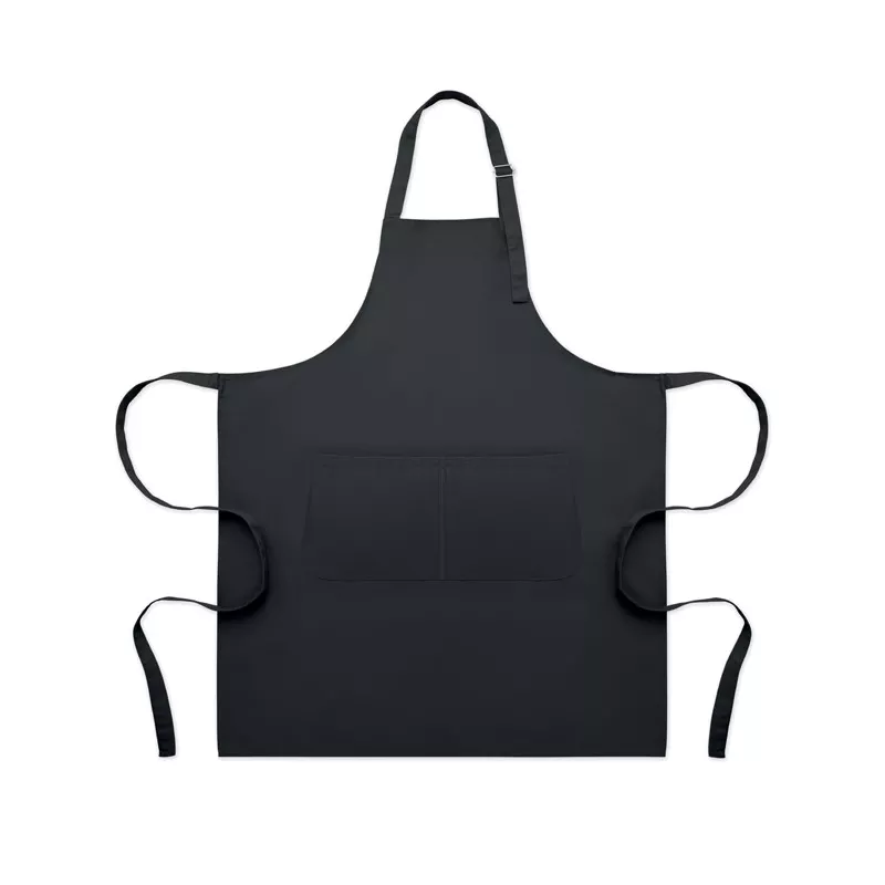 Fartuch kuchenny z polibawełny 240 g/m² GALA - Czarny (MO2349-03)