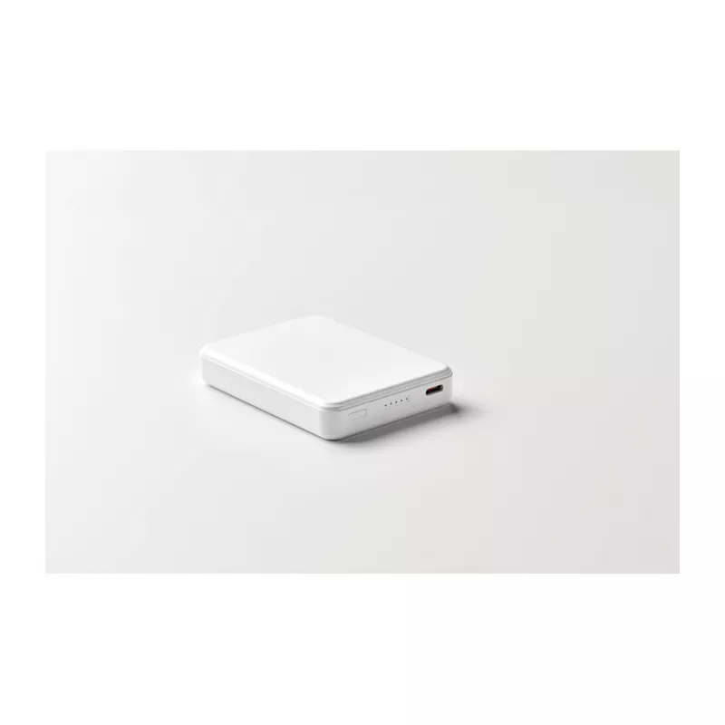 Powerbank 5000 mAh PD 20W z ABS z recyklingu KLEINPOW - Bialy (MO2602-06)