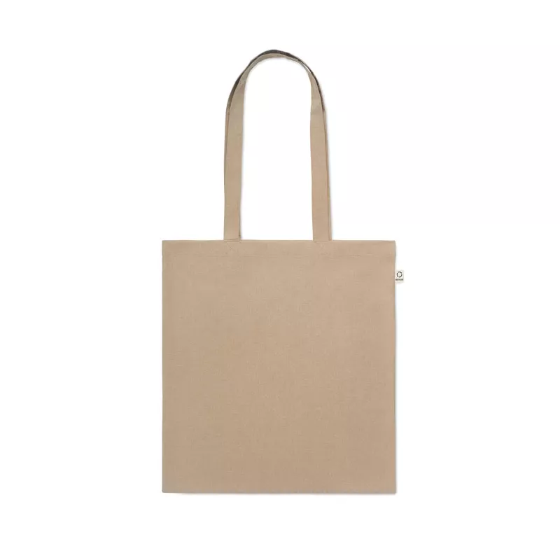 Torba z bawełny z recyklingu 140 g/m² VIVEKA COLOUR - Khaki (MO2302-39)