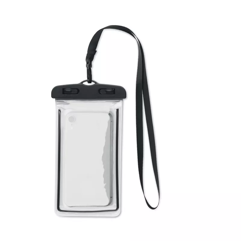 Etui wodoodporne na telefon IPX6 ze smyczą SMAG LARGE - Czarny (MO2183-03)