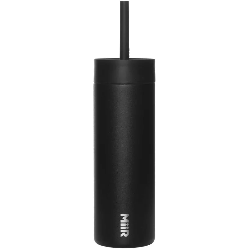 MiiR Sipper butelka na wodę o pojemności 473 ml ze słomką - Czarny (10093490)