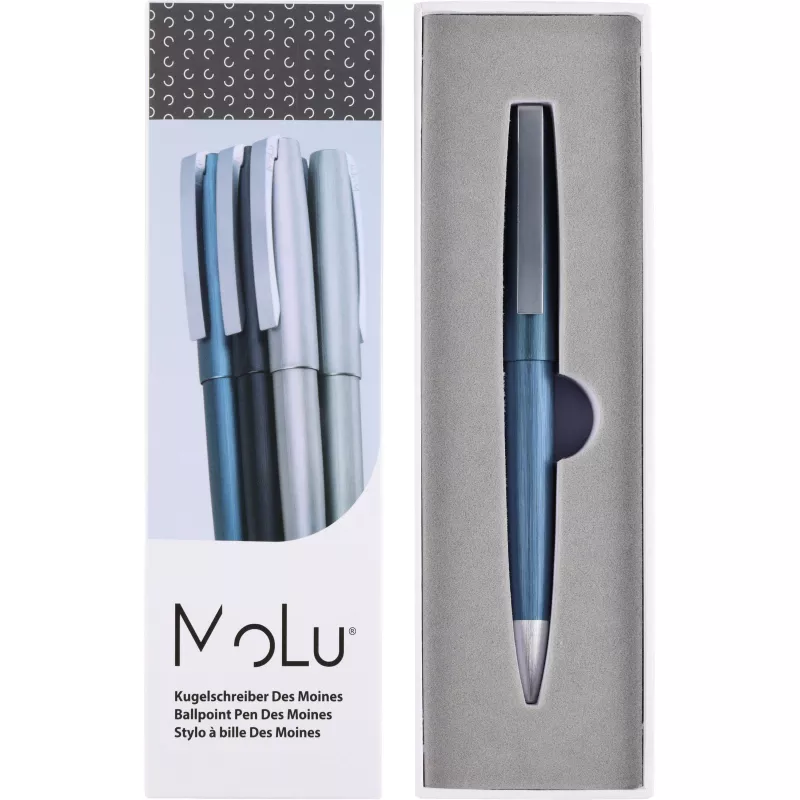Długopis metalowy DES MOINES MoLu - niebieski (533704)