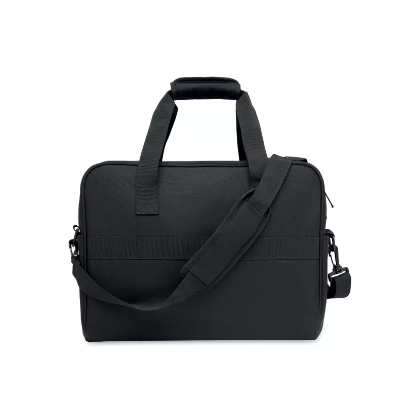 Torba podróżna z RPET z przegrodą na laptop 15" ONBAG - Czarny (MO2373-03)