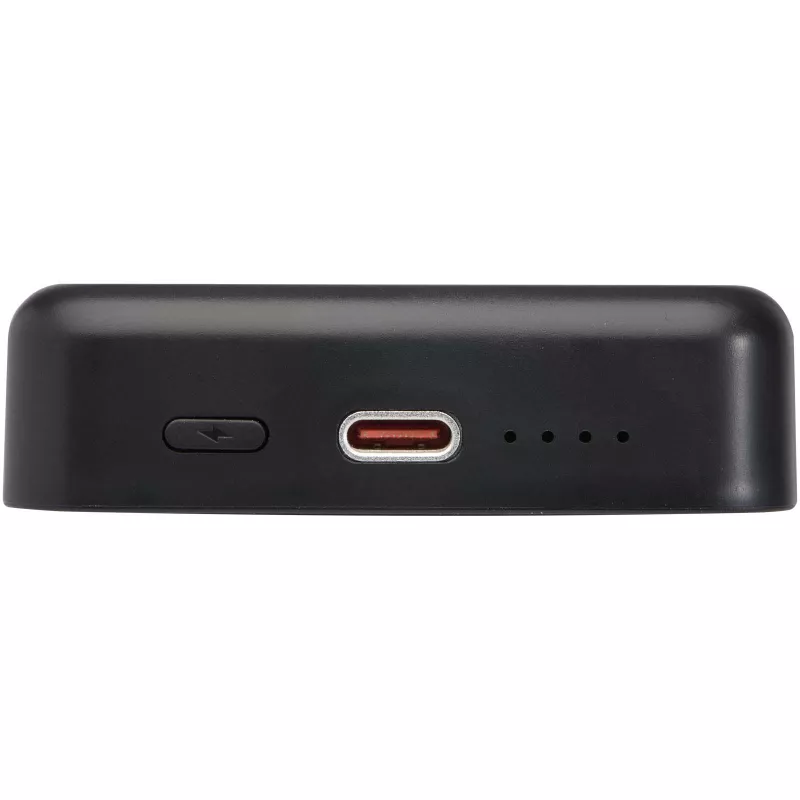 Acrab magnetyczny bezprzewodowy powerbank o pojemności 10 000 mAh i mocy 15 W z technologią 20 W PD — wykonany z tworzyw sztucznych pochodzących z recyklingu - Czarny (12444290)
