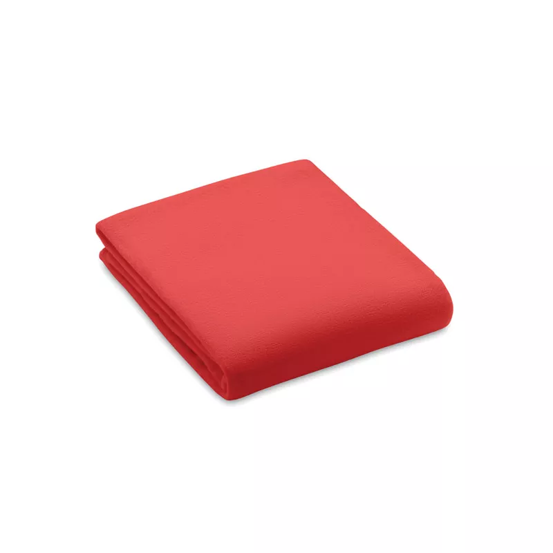 Koc polarowy RPET 120x150 cm 130 g/m² BOGDA - Czerwony (MO6805-05)