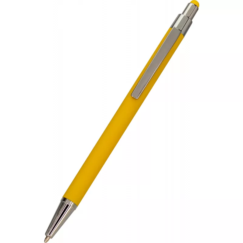 Długopis metalowy touch pen soft touch PAULA - żółty (1096408)