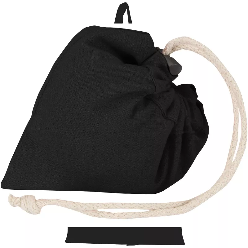 Madras Blend - torba na zakupy, wykonana z recyklingowanej baweły o gramaturze 140 g/m² posiadającej certyfikat GRS, składana - Czarny (12080590)