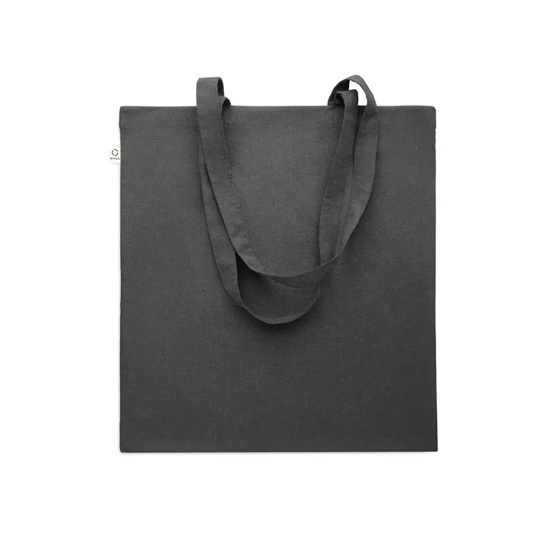 Torba z bawełny z recyklingu 140 g/m² VIVEKA COLOUR - Czarny (MO2302-03)