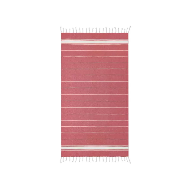 Ręcznik hammam bawełniany 90x170 cm 180 g/m² MALIBU - Czerwony (MO9221-05)