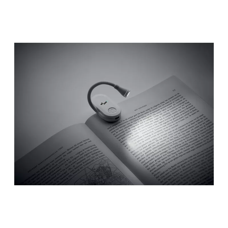 Lampka LED do książki z akumulatorem SCENE REPLA - Bialy (MO3241-06)