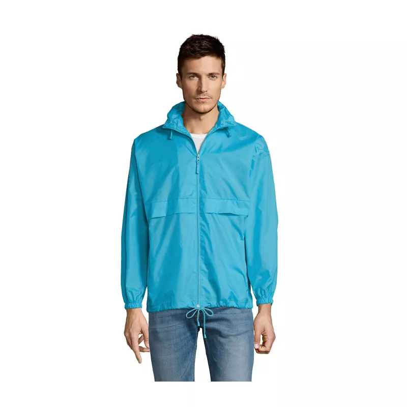 Kurtka wiatrówka unisex wodoodporna Sol's SURF - Niebieski Atol (S32000-AL)