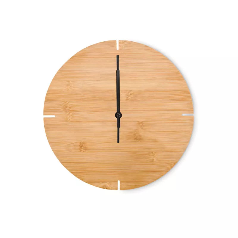 Zegar ścienny bambusowy Ø 30 cm ESFERE - Drewna (MO6792-40)