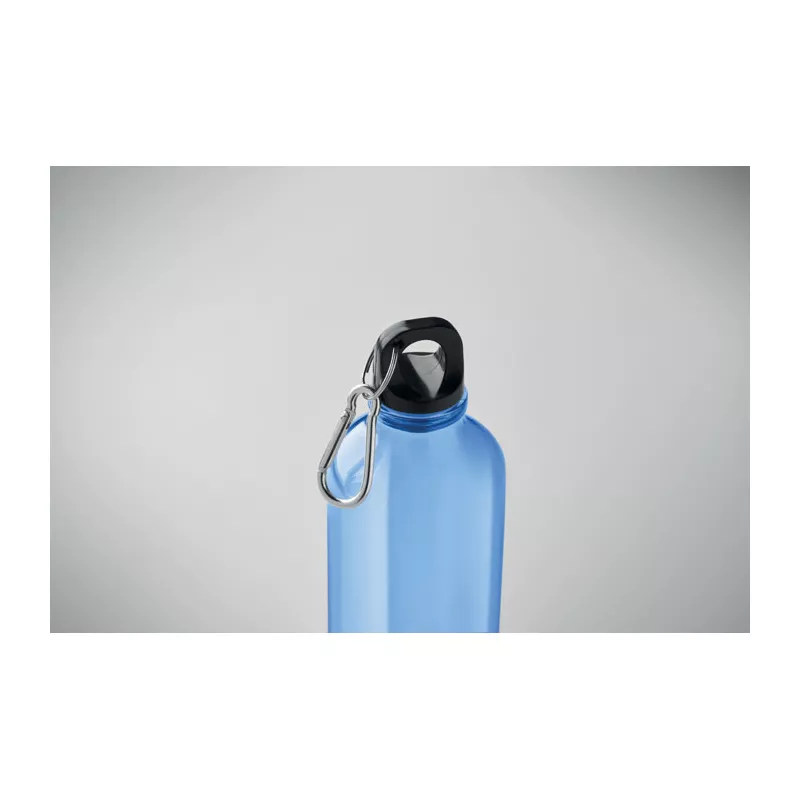 Butelka z RPET z karabińczykiem 500 ml MOSS RE500 - Przezroczysty Niebieski (MO2803-23)
