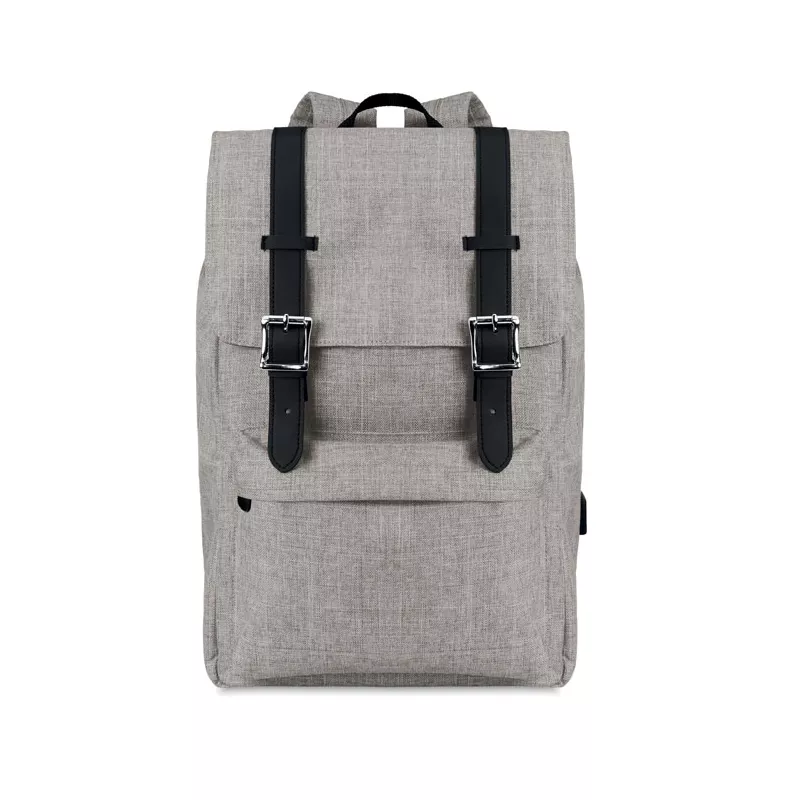 Plecak na laptopa 15" z klapą magnetyczną RIGA - Szary (MO9439-07)