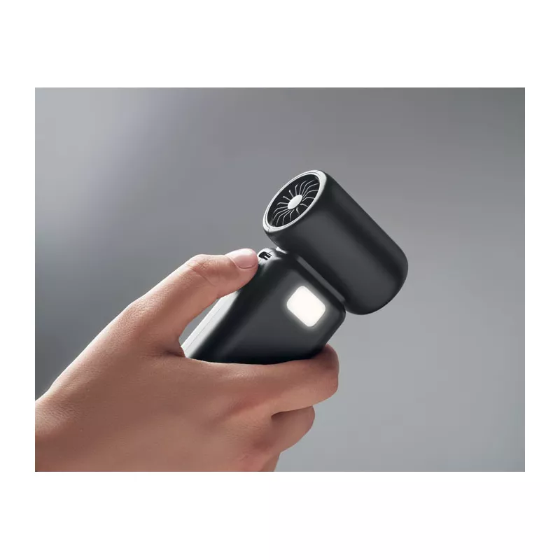 Wentylator przenośny turbo z LED TECHMATE BAMBOO - Czarny (MO2650-03)