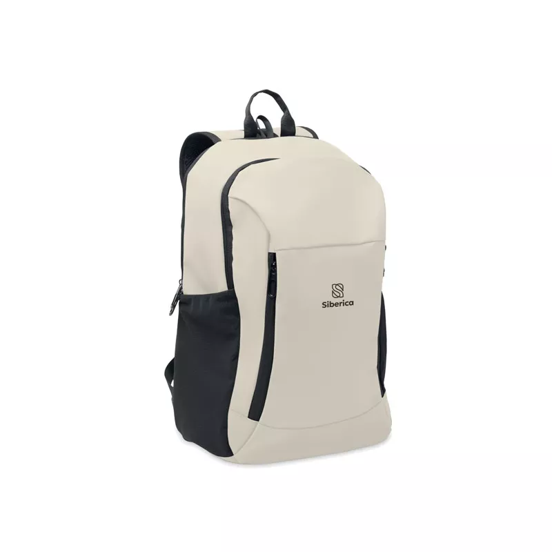 Plecak na laptop 15" z PU z ukrytą komorą KOROVIN - Zgaszona Biel (MO2684-43)