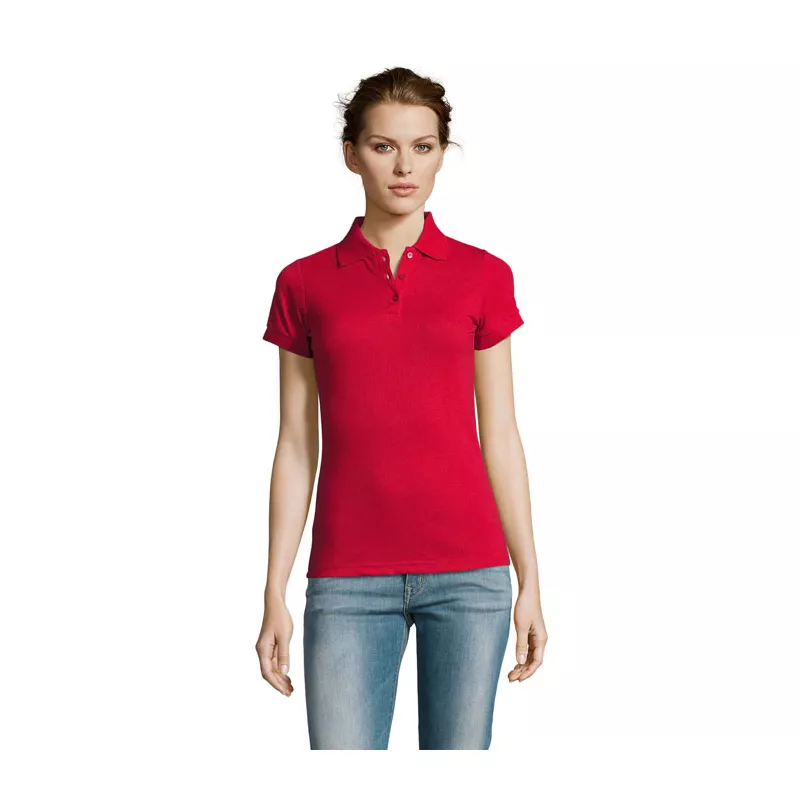 Koszulka polo damska 200 g/m² Sol's PRIME WOMEN - Czerwony (S00573-RD)