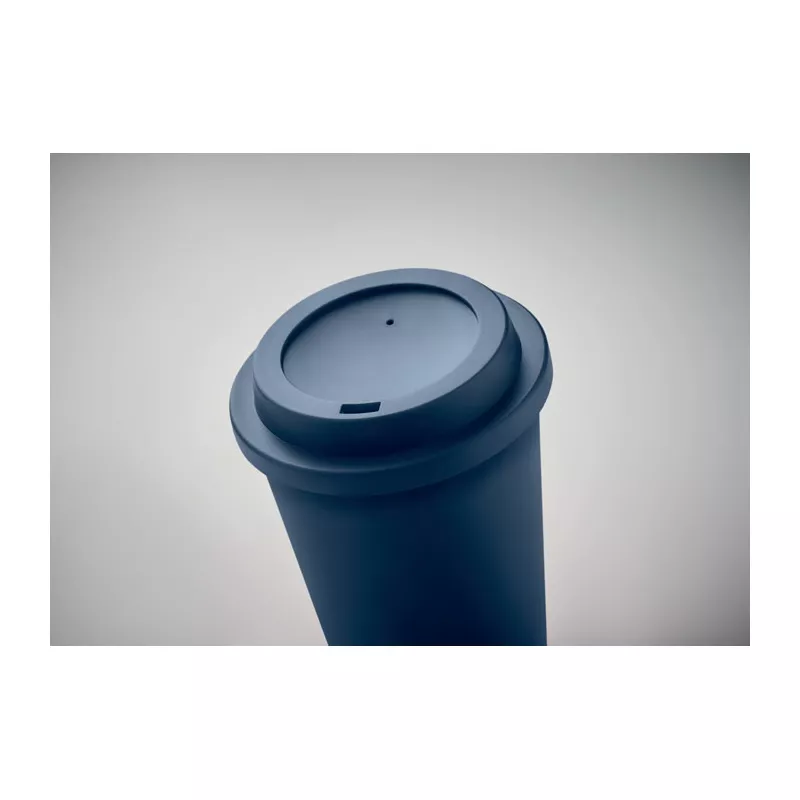 Kubek dwuścienny z PP z ustnikiem 300 ml NOLA - Francuski Granat (MO6582-85)