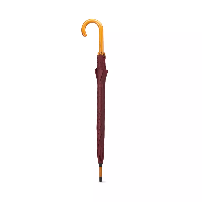 Parasol automatyczny 23,5" z drewnianą rączką CUMULI - Burgund (KC5131-02)