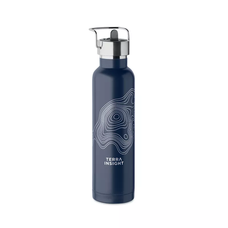 Butelka termiczna ze słomką 660 ml RIFLOW - Francuski Granat (MO2283-85)