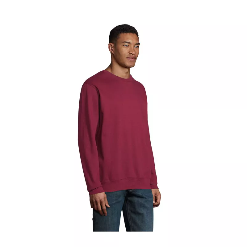 Bluza unisex bez kaptura 280 g/m² Sol's COLUMBIA - Burgundy (S03814-BG)