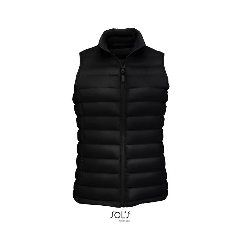 Kamizelka puchowa damska Sol's WILSON BW WOMEN - Czarny (S02890-BK)