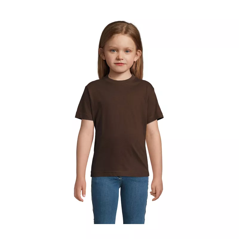 Koszulka dziecięca 190 g/m² Sol's IMPERIAL KIDS - Chocolate (S11770-CH)