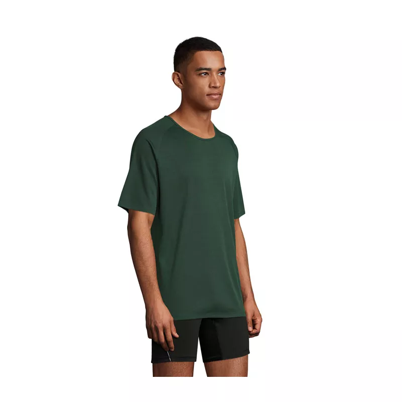 Koszulka sportowa męska raglan 140 g/m² Sol's SPORTY - Ciemno-Zielony (S11939-FG)