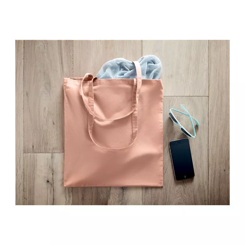 Torba z bawełny organicznej 140 g/m² ZIMDE COLOUR - Pomaranczowy (MO6189-10)