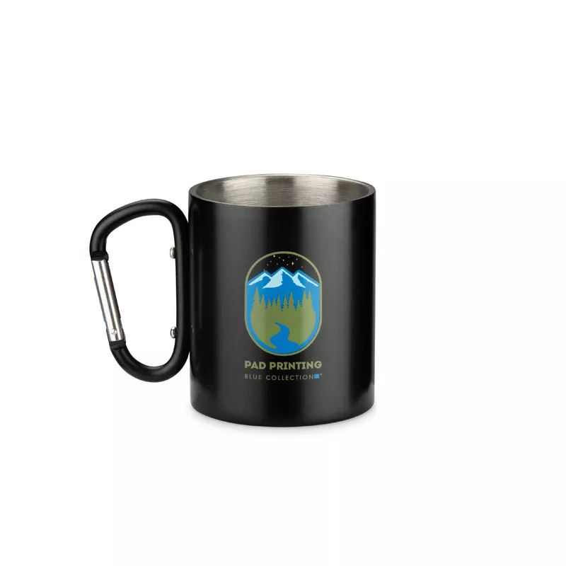 Kubek z recyklingowanej stali nierdzewnej VIVO 250 ml - czarny (16405-02)