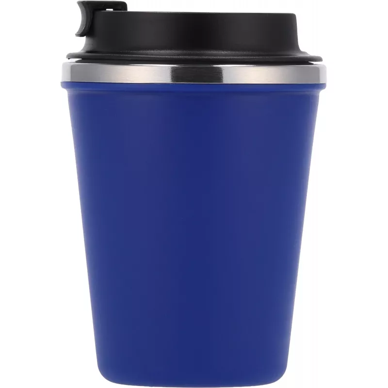 Kubek termiczny 350 ml z powłoką z recyklingu METODY - niebieski (8496204)