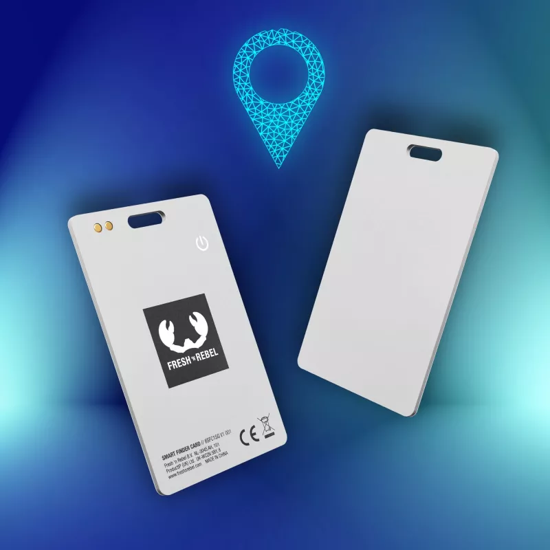 Fresh 'n Rebel Card Finder z zawieszką bagażową do Apple i Google - jasnoszary (LT49203-N0062)