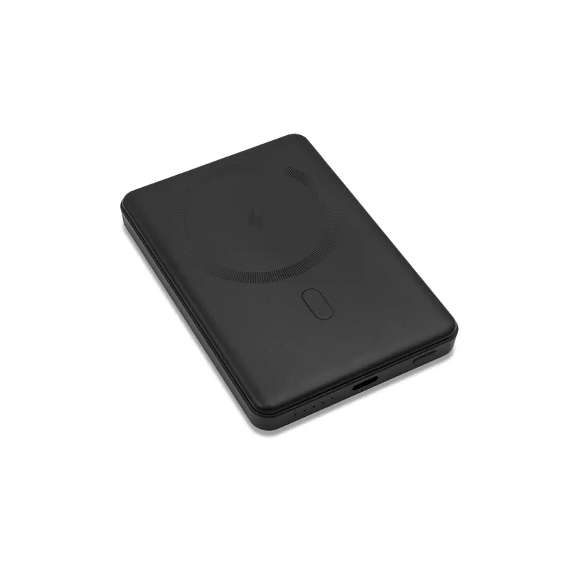 Magnetyczny bezprzewodowy power bank 5000 mAh Yuki - czarny (R64386.02)