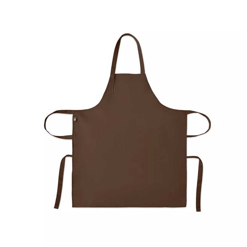 Fartuch z bawełny organicznej 240 g/m² GAMMA - Czekolada (MO2249-41)