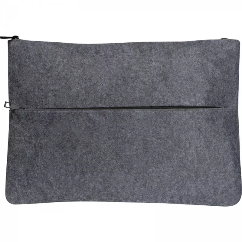 Teczka na dokumenty z filcu z recyklingu FRANCIS - ciemnoszary (6386677)