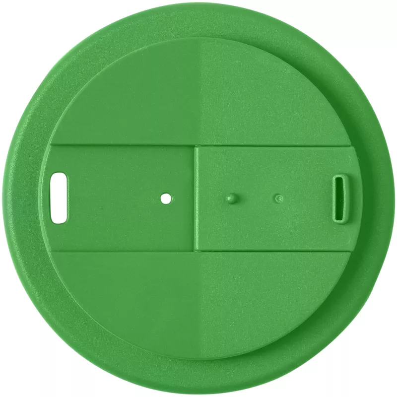 Kubek Americano® Eco z recyklingu o pojemności 350 ml z pokrywą odporną na zalanie - Biały-Zielony (21042566)