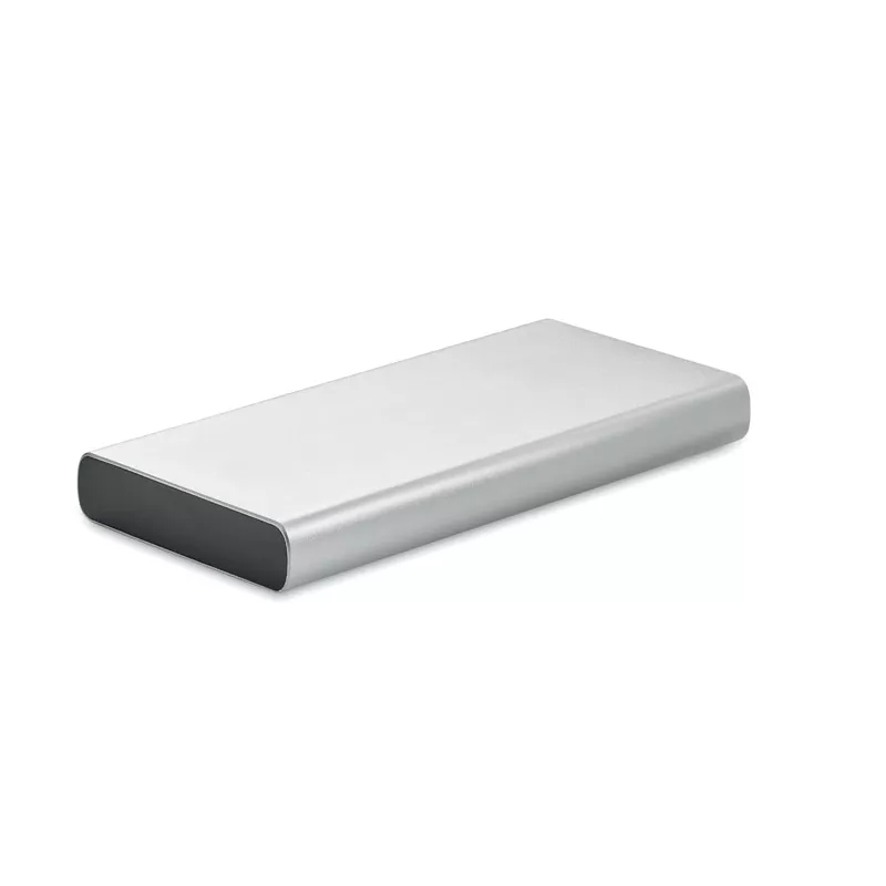 Powerbank 10 000 mAh aluminiowy POWERFLAT 10C - Srebrny Mat (MO6770-16)