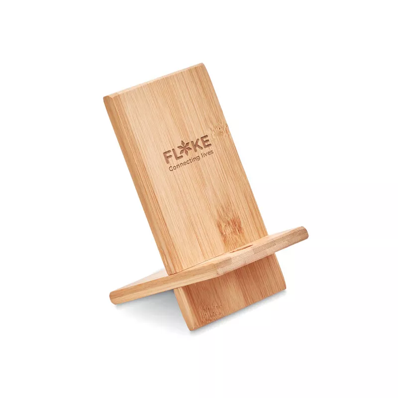 Podstawka na telefon bambusowa składana WHIPPY - Drewna (MO9944-40)