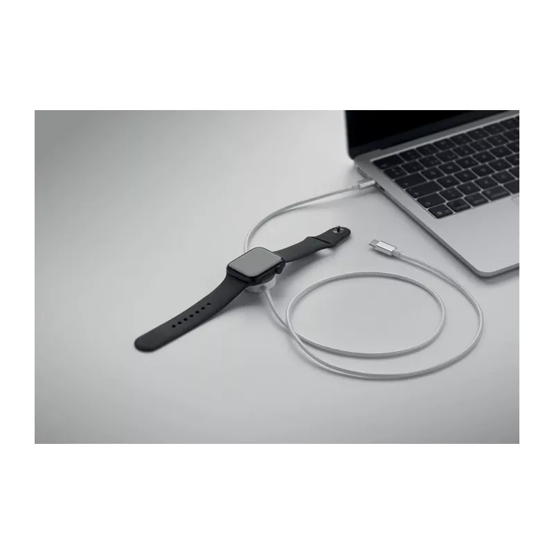 Kabel USB-C 60W z ładowarką do smartwatcha ARGER - Czarny (MO3151-03)