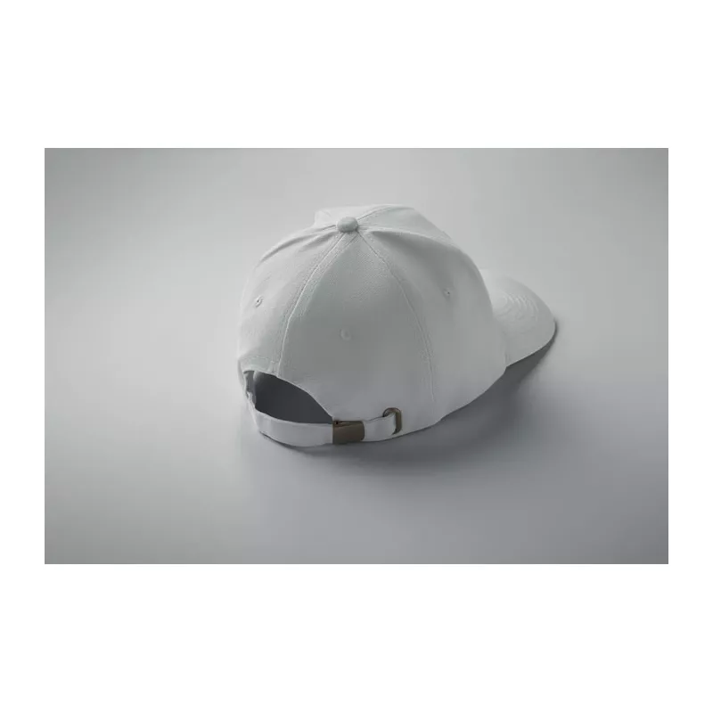 Czapka z daszkiem 6-panelowa 260 g/m² BUFFALO - Bialy (MO1464-06)